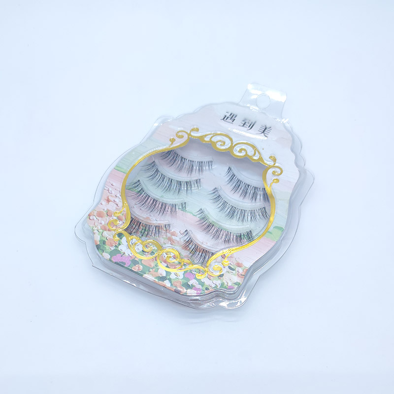 4 Pairs Clear invisible Band Műszempillák Cartoon Anime Eyes