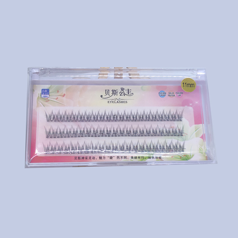 DIY szempilla hosszabbítások Egyedi fishtail fürtszempillák 10mm