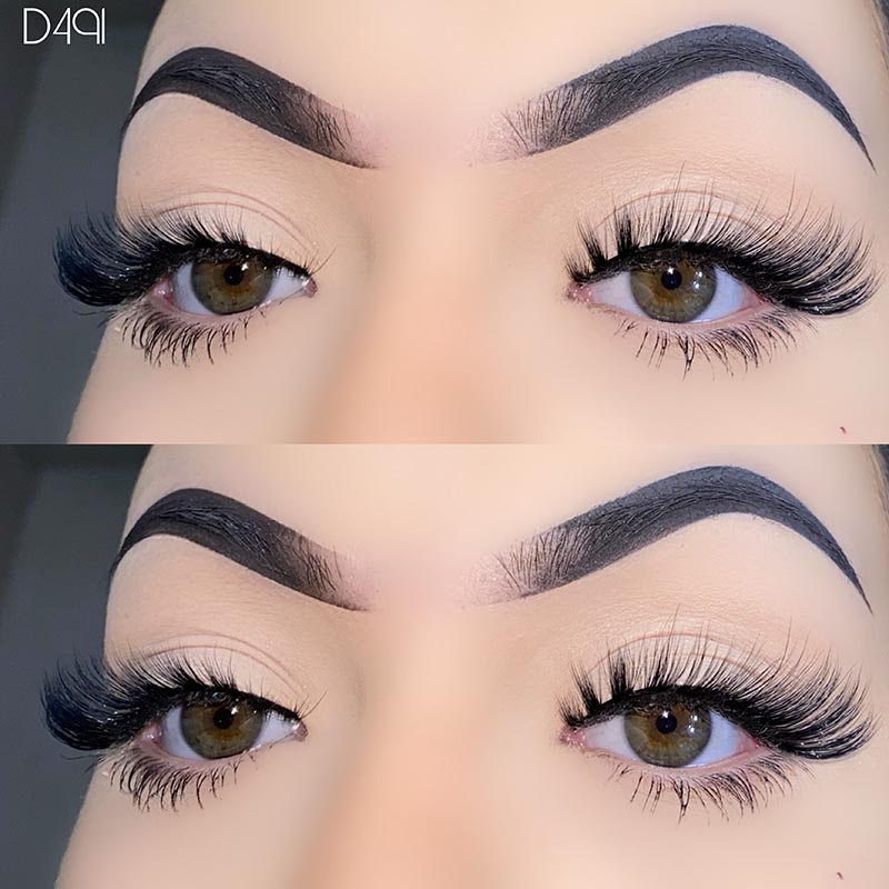 Natural Look L Curl Mink bolyhos macskaszempillák
