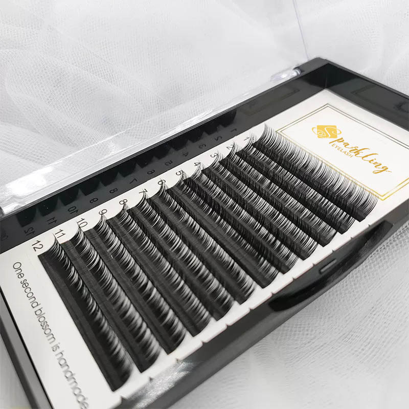 Szempillahosszabbítás D 15-20mm vegyes tálcás Silk Classic Lash Egyedi szempillahosszabbítás